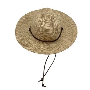 Solar Escape Unisex Tan Tweed Moisture-Wicking Sweatband UV Solano Sun Hat OS